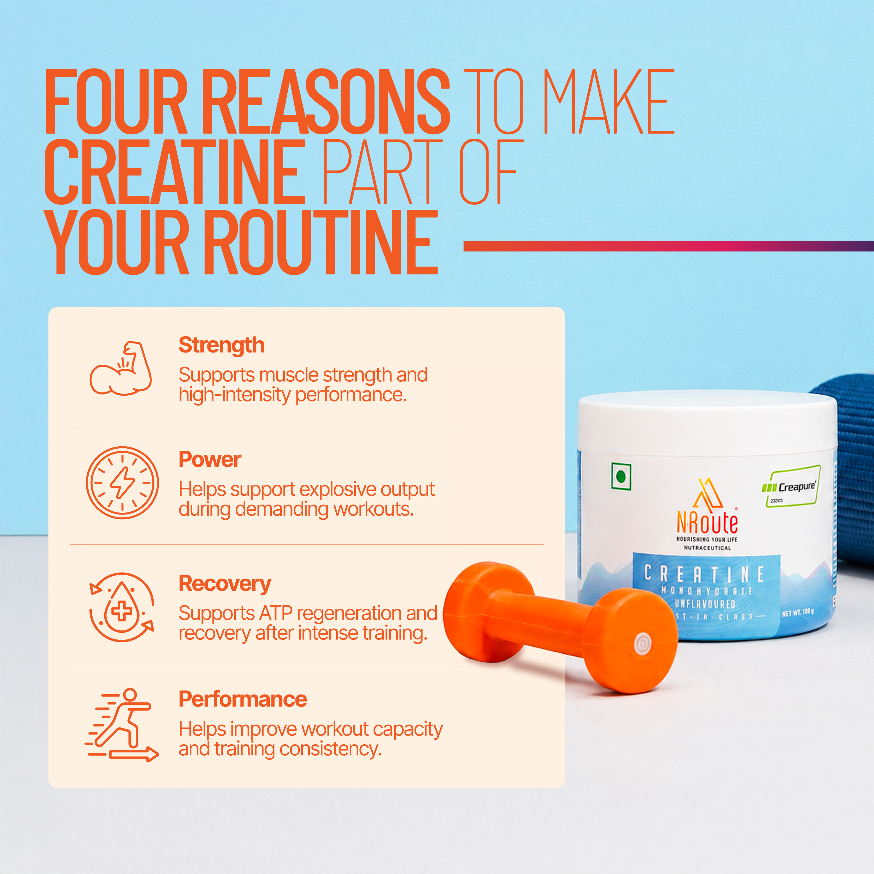 NRoute Creatine Monohydrate (Creapure®)