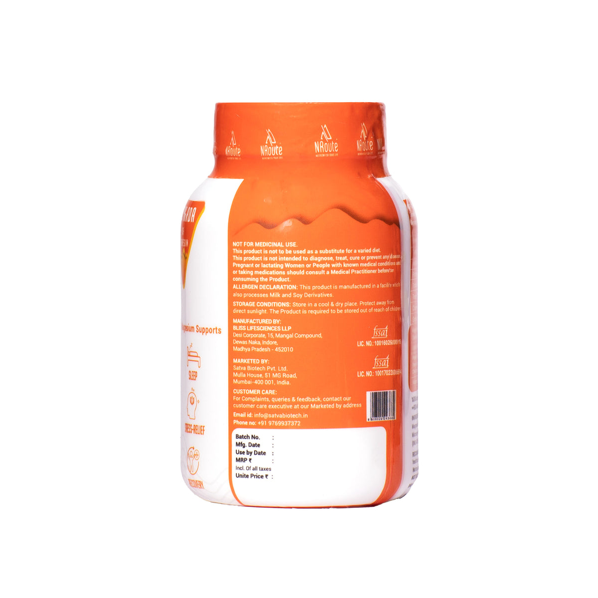 NRoute Magnesium + Vegan Vitamin D3